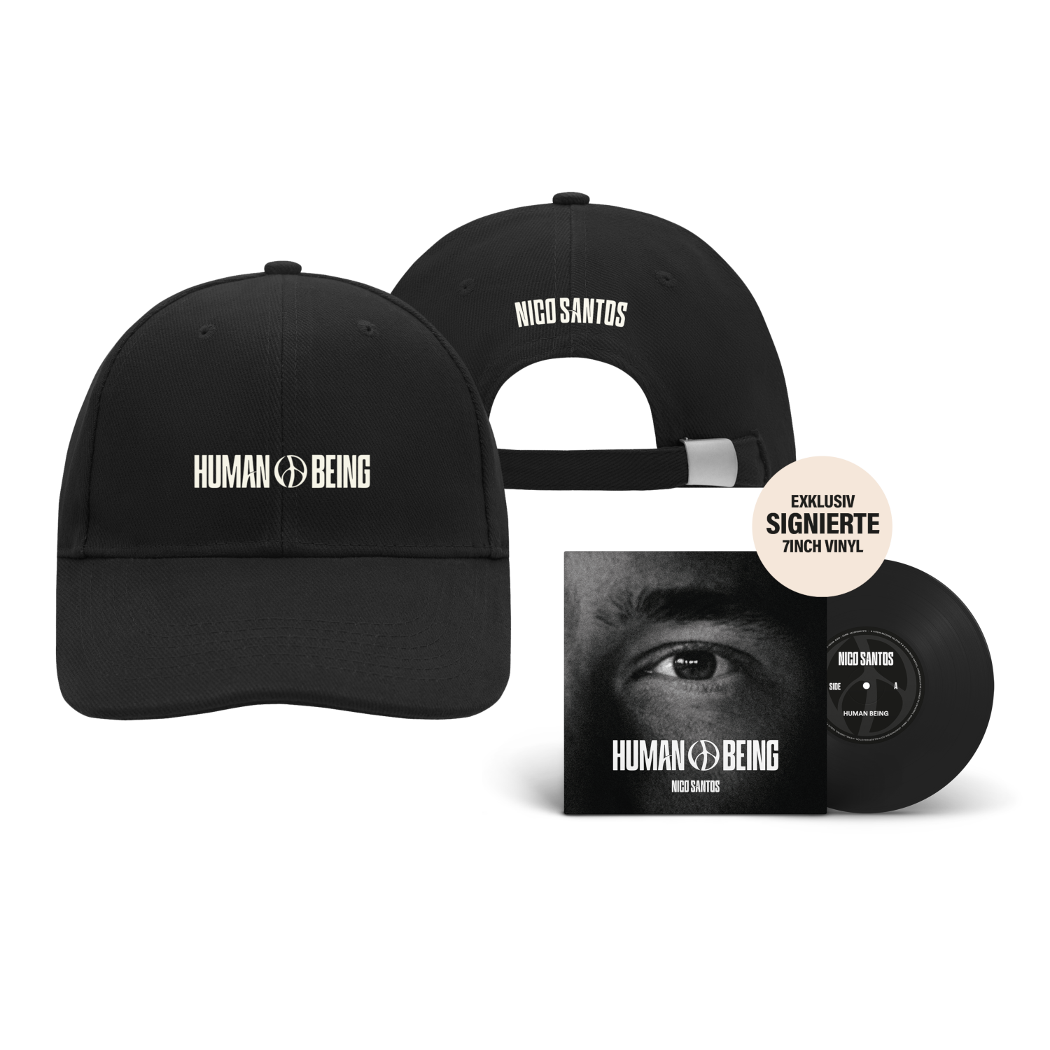 Nico Santos Human Being Exklusive Limitierte Handsignierte 7" Vinyl Single + Cap 362971